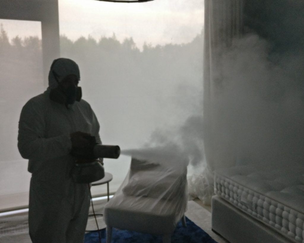 Сухой туман от запахов. Обработка сухим туманов в Хабаровске. Цены
